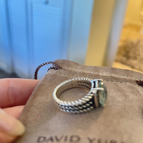 💯David Yurman Wheaton 10x8mm Prasiolite size 6 - Picture 12 of 16